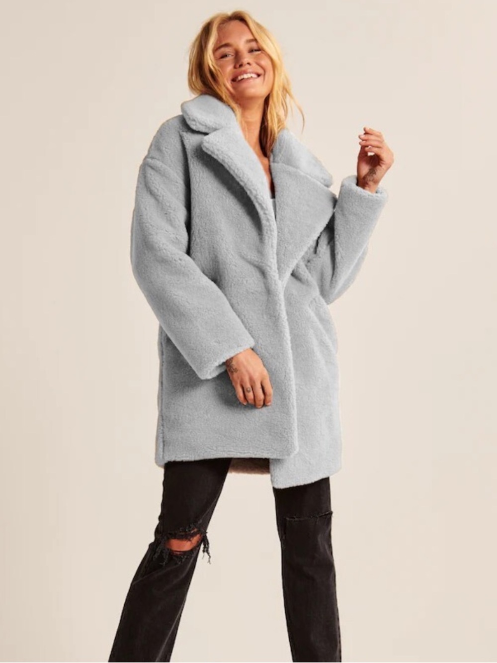 Abercrombie & Fitch Gray Coat